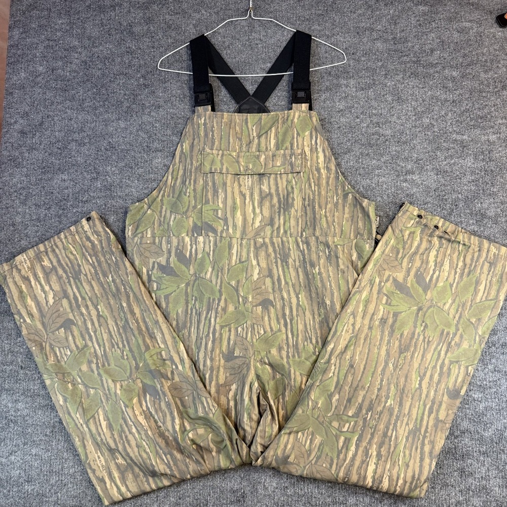 VTG Walls Bib Overalls Men Extra Large Realtree Camo Waterproof Hunting USA Made